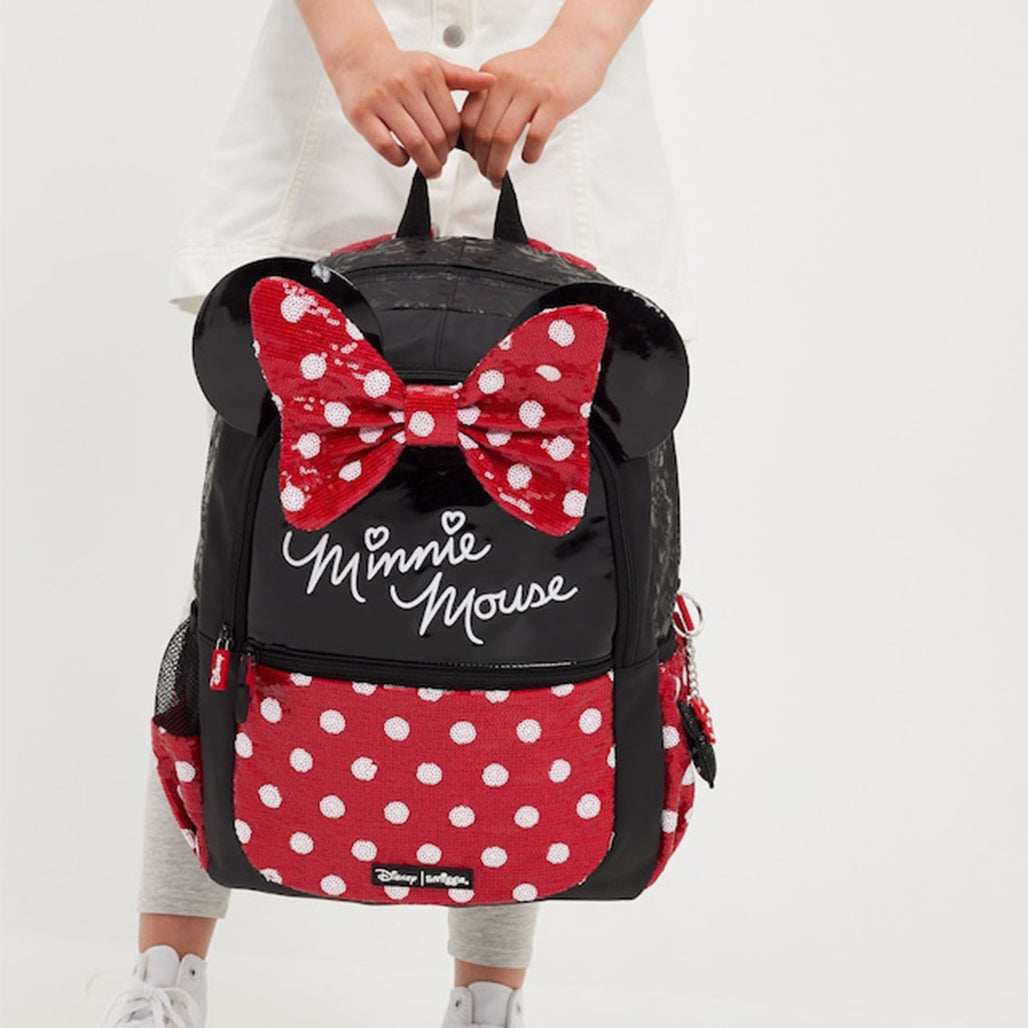 Smiggle Minnie Mouse Sequin School Backpack for Kids