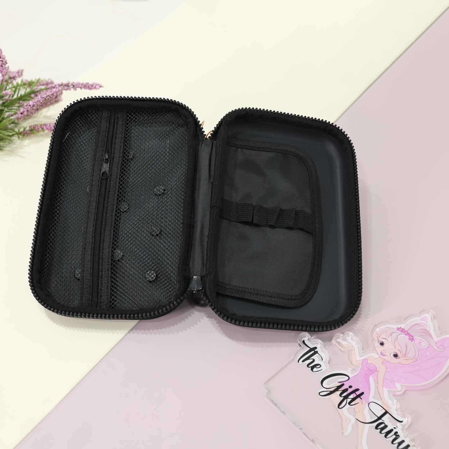 Space Theme Premium Silicone Stationery Pouch with Space Charms