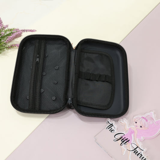 Space Theme Premium Silicone Stationery Pouch with Space Charms