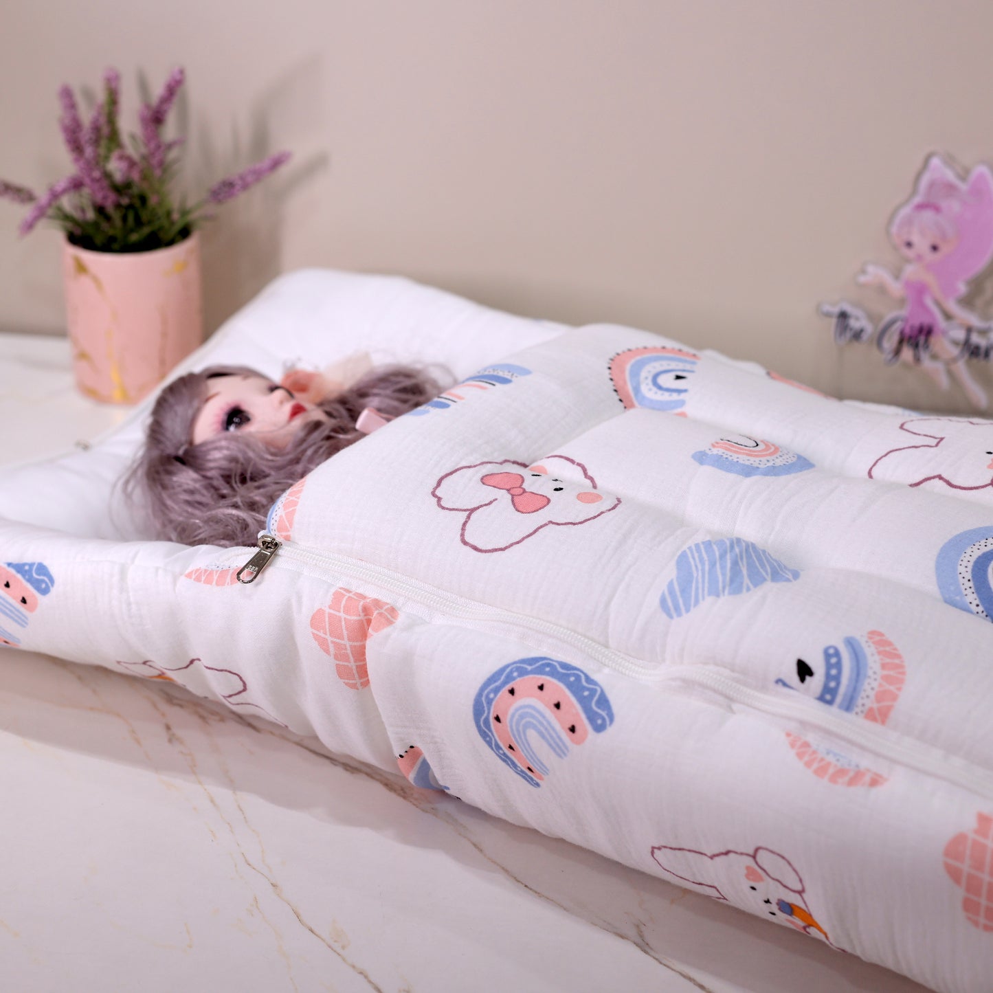 Pure Muslin Cotton Baby Carrier Nest Cum Sleeping Bag