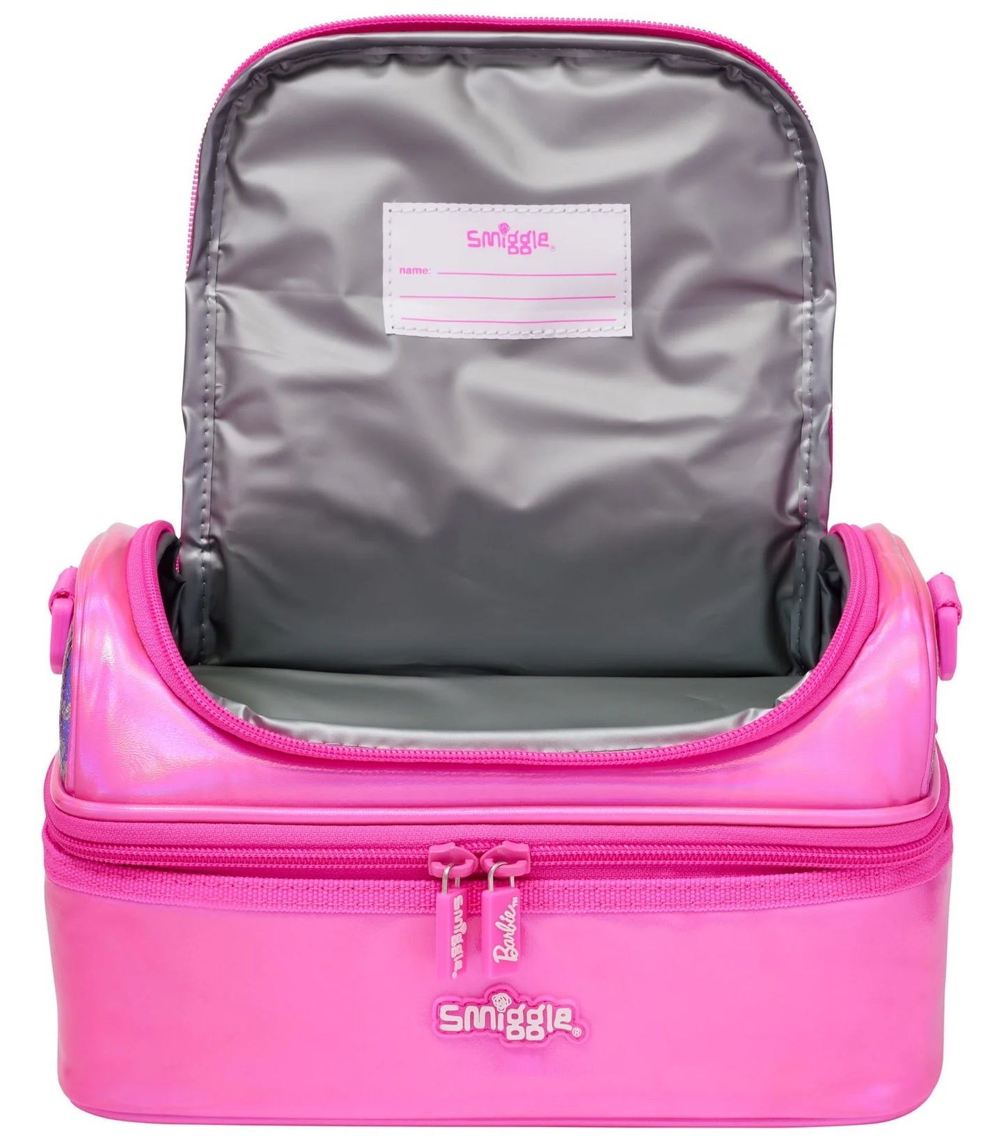Smiggle Barbie Pink Trolley School Bag Combo – 18 Inch Backpack + Lunch Bag