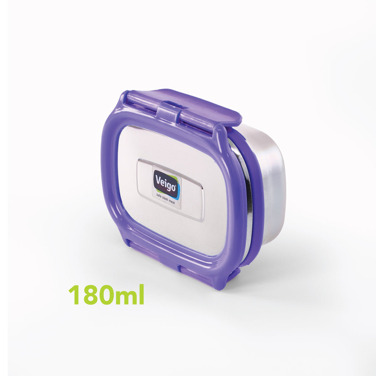 Veigo Small Stainless Steel Clip-On Food Container | Leakproof | 180ml