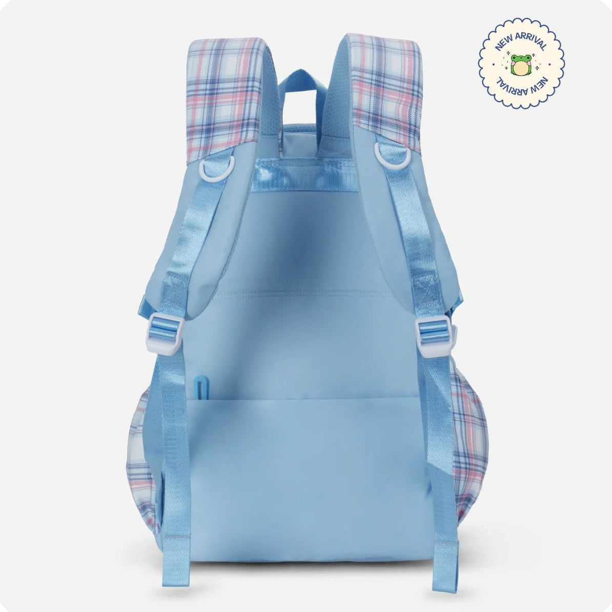 Korean Style checkered Luxury School Backpack.