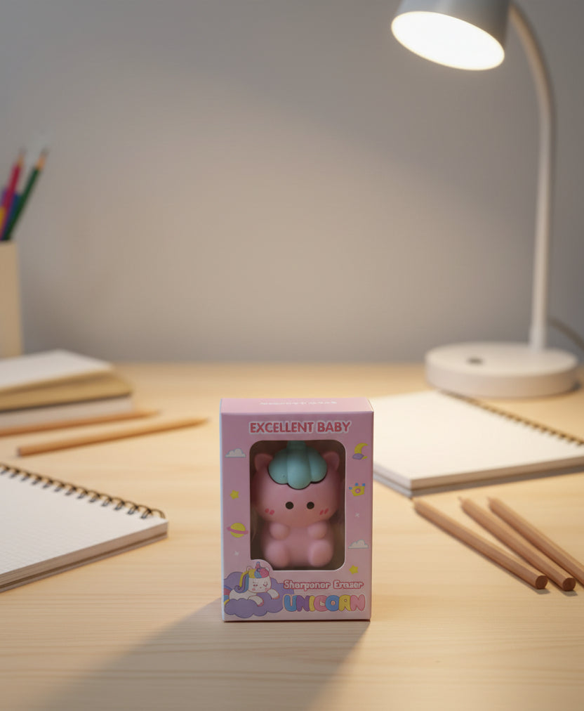 2 In 1 Character Sharpener Eraser. Dinosaur | Unicorn | Capybara| My Melody.