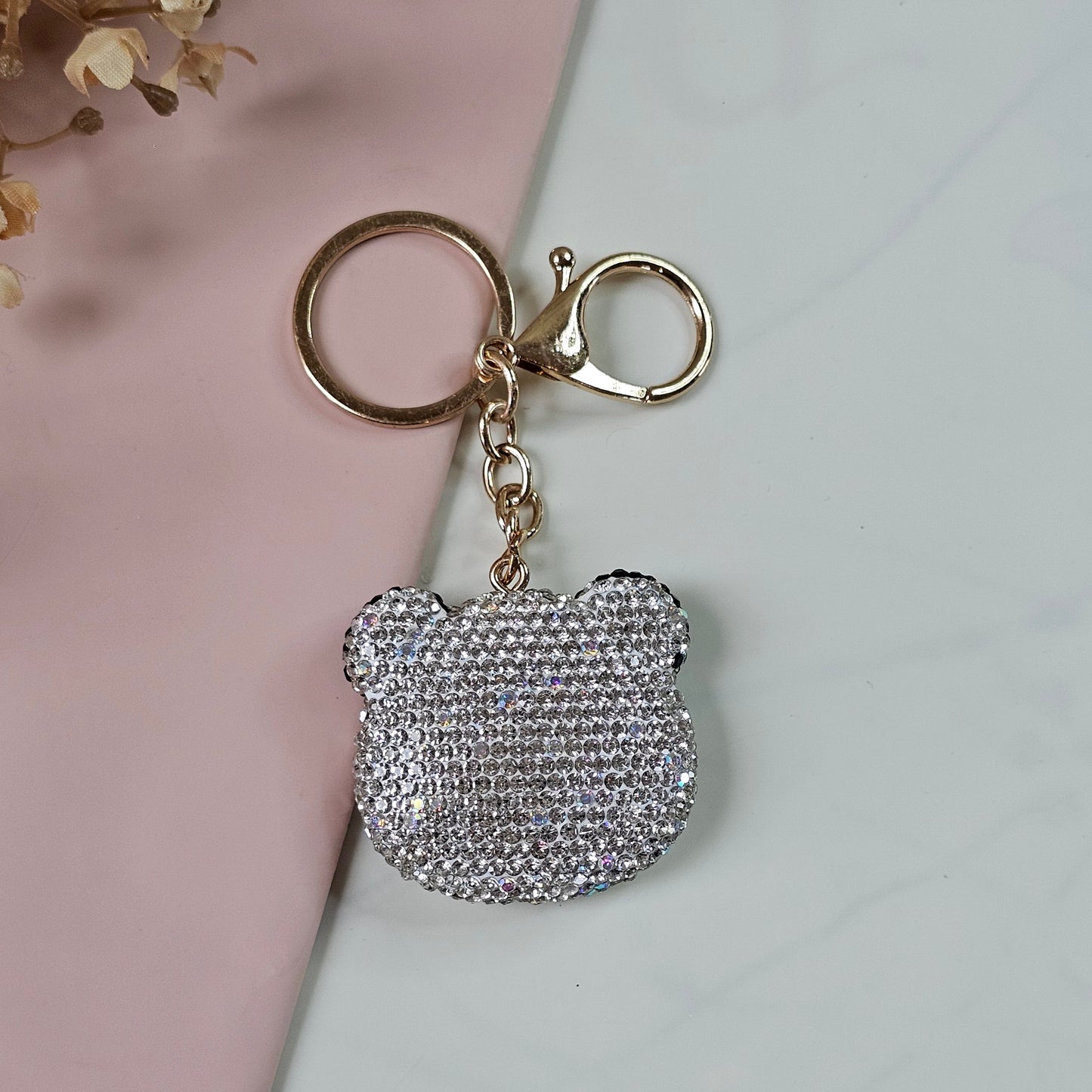 Chic Pinteresty Rhinestone Keychain & Bag Charm | Aesthetic Bag Accessory.
