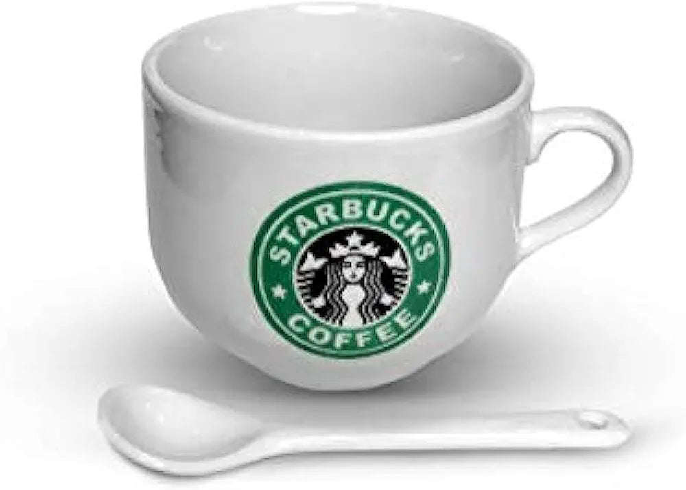 Starbucks Ceramic Coffee Mug with Spoon | Premium Coffee Cup