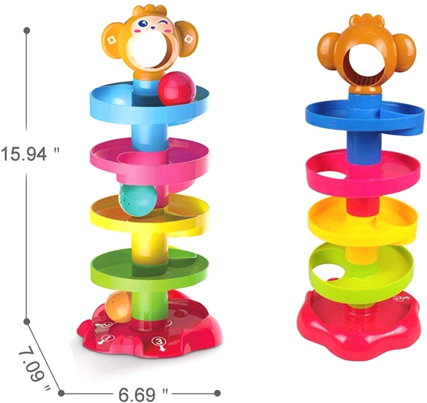 Roll Ball Tower Toy – Rolling Ball Stacking Game (18+ Months)