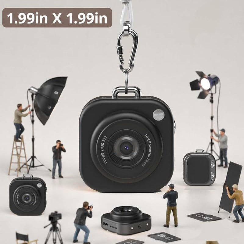 Q16 Mini CCD Digital Camera – Pink& black  Pocket Camera for Kids