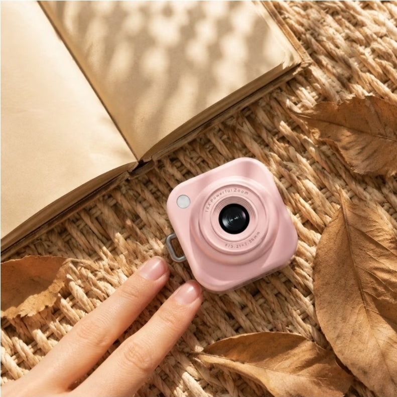 Q16 Mini CCD Digital Camera – Pink& black  Pocket Camera for Kids