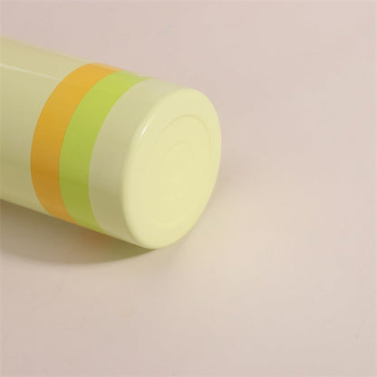 Pastel Wavy Design Water Bottle with Straw & Handle – Stay Happy Sipper Bottle