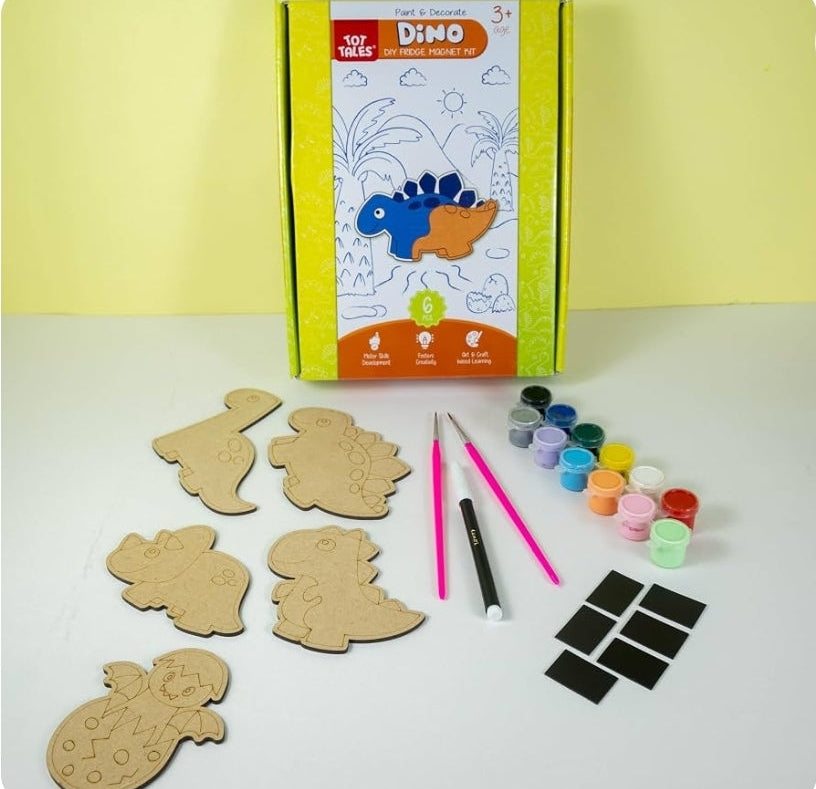 Tot Tales DIY Fridge Magnet Painting Kit – Kids’ Creative Craft Set