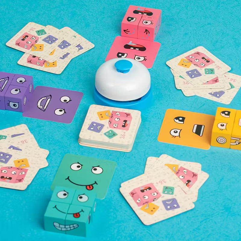 Emoji Cube Face Change Game for Kids with Bell | Age 3+