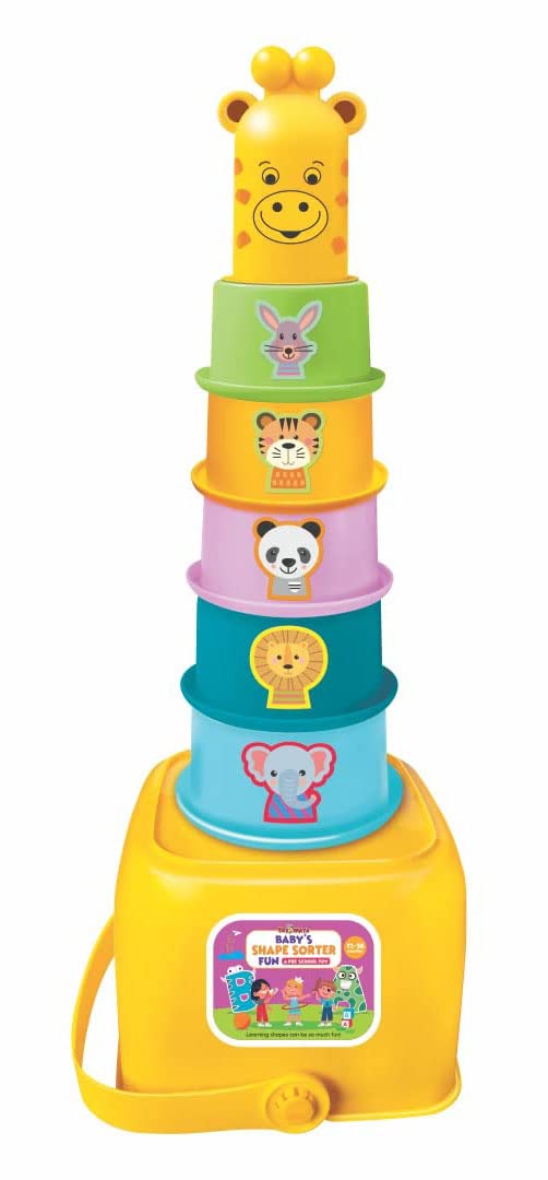 Cuppy Shappy 3 in 1 Combo Gift Set – Stacking Cups & Shape Sorter (12–36 Months)