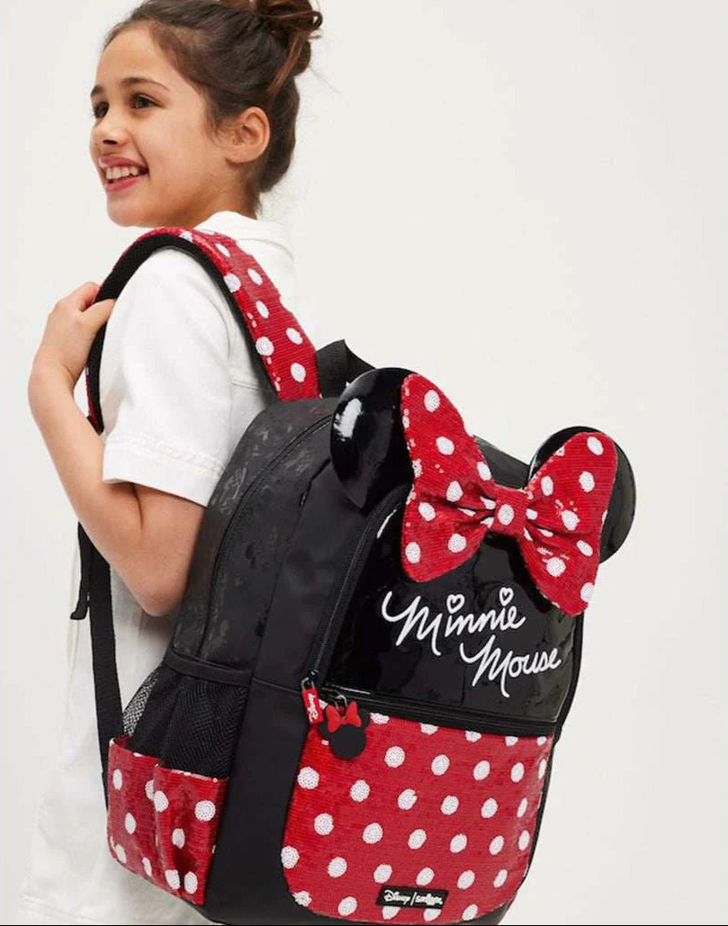 Smiggle Minnie Mouse Sequin School Backpack for Kids