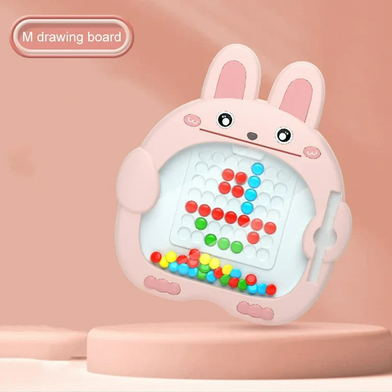 Cute Bunny Magnetic Drawing Board – Reusable Doodle Pad for Kids [Big Size]