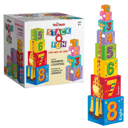 Toymate Stack O Fun Number Stacking Blocks (4+ Years)