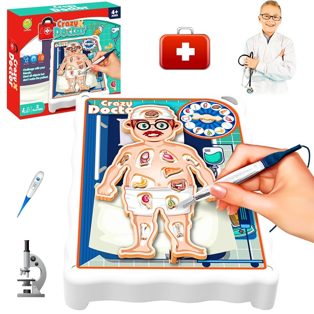 Crazy Doctor Game for Kids – Fun Operation Skill Board Game