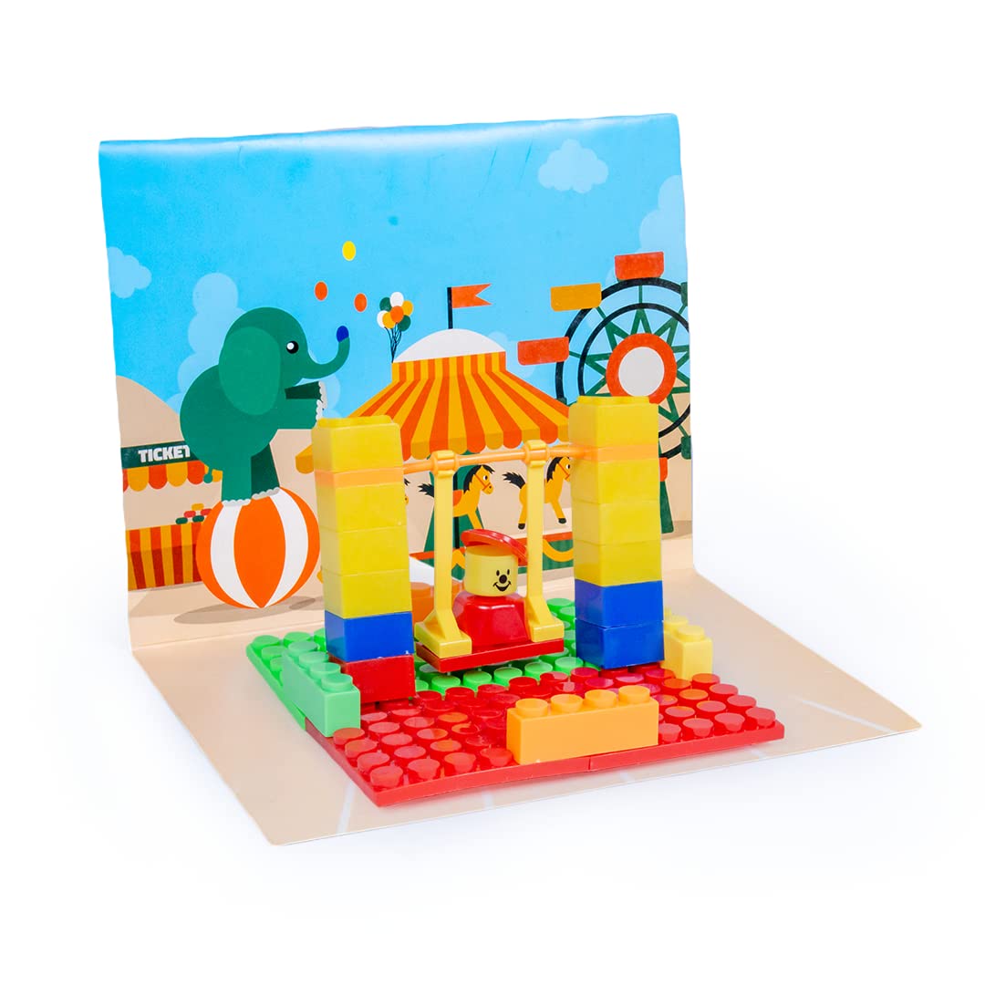 Ratna’s Senior Amusement Park – 65 Pieces Interlocking Blocks Set (3+ Years)