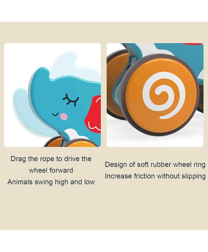 Happy Traction Elephant Toy for Toddlers