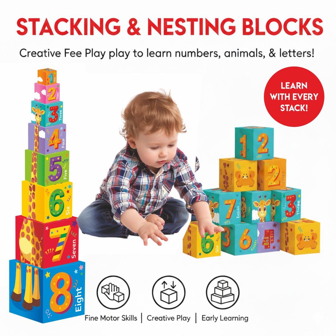 Toymate Stack O Fun Number Stacking Blocks (4+ Years)