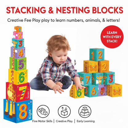 Toymate Stack O Fun Number Stacking Blocks (4+ Years)