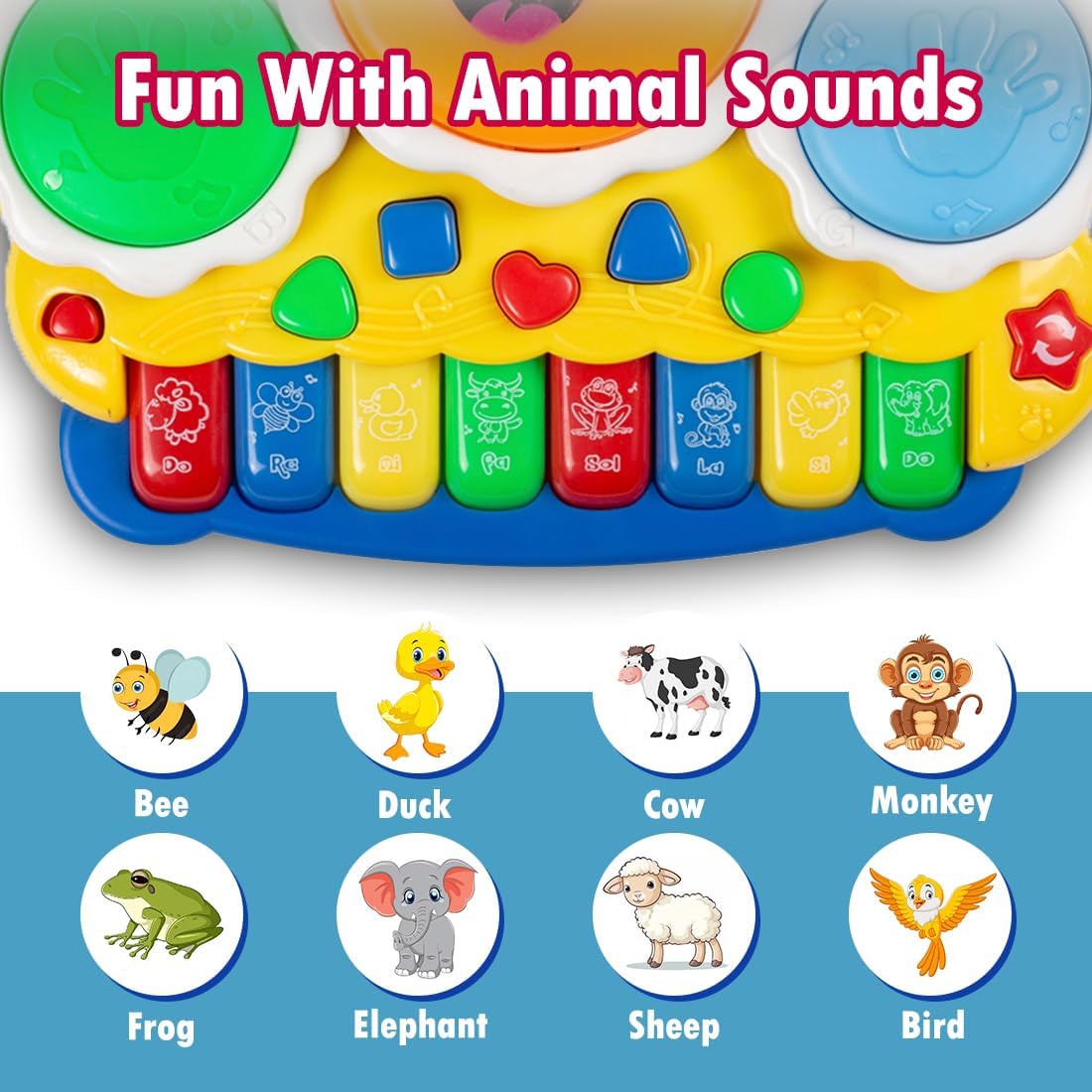 Sunshine Musical Piano Toy with Lights & Sound for Kids