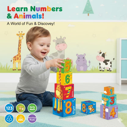 Toymate Stack O Fun Number Stacking Blocks (4+ Years)