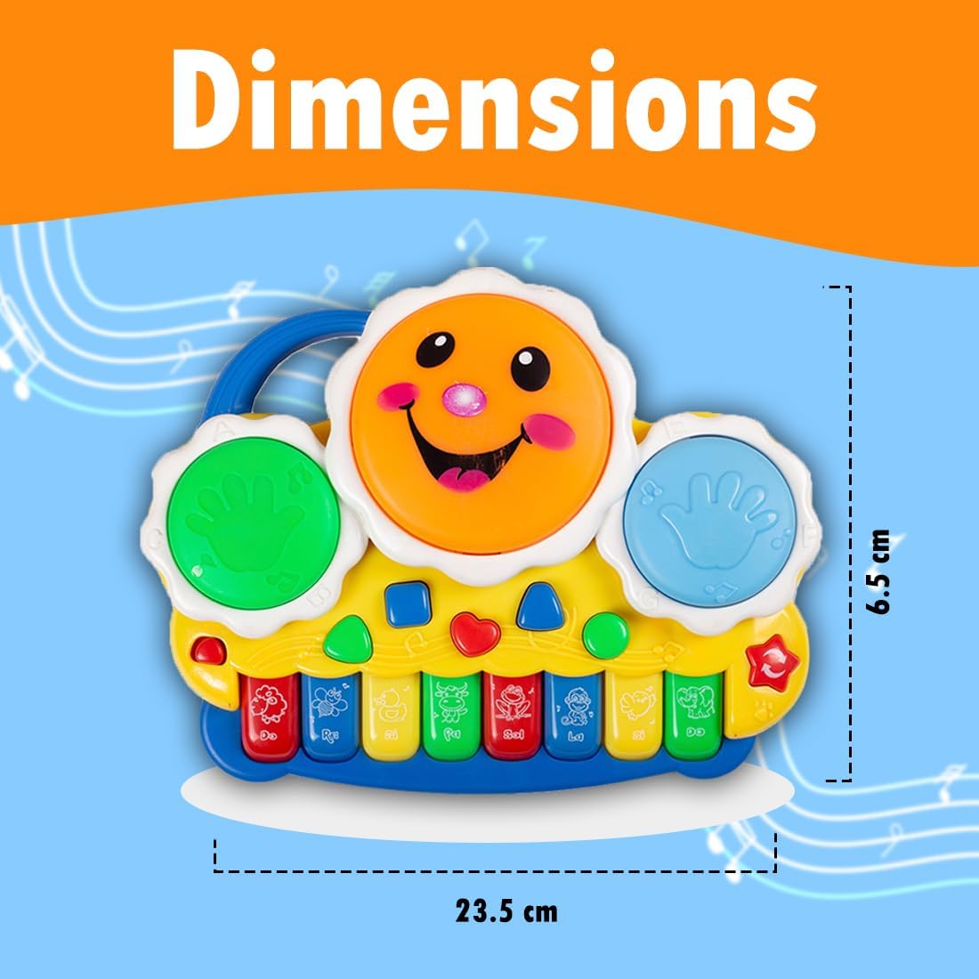 Sunshine Musical Piano Toy with Lights & Sound for Kids