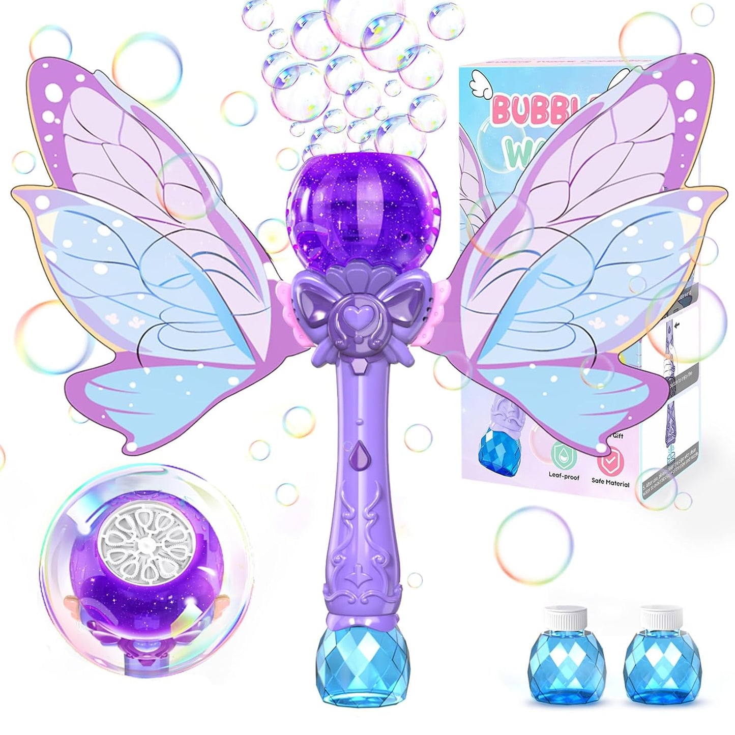 Butterfly Bubble Wand Toy for Kids – Automatic Bubble Maker