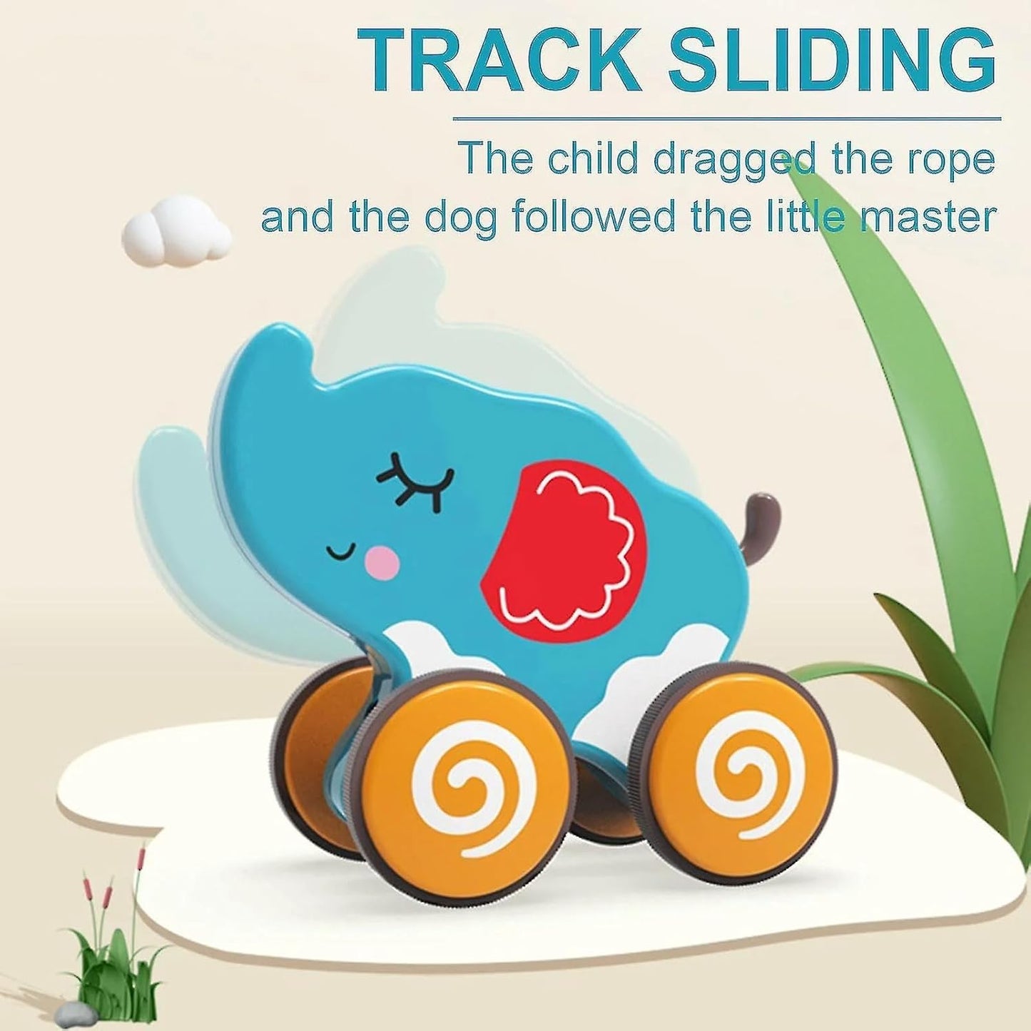 Happy Traction Elephant Toy for Toddlers
