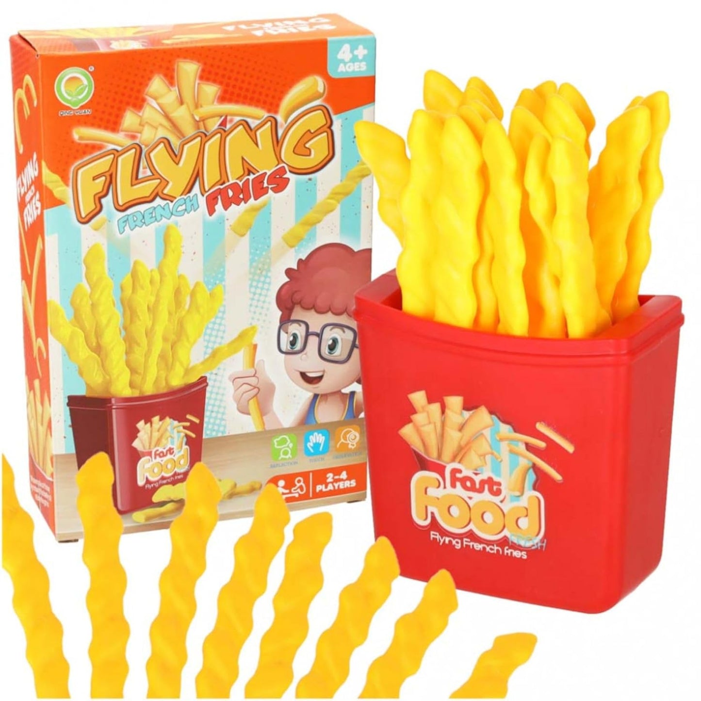 Flying French Fries Balance Game – Fun Family Party Game (4+ Years)