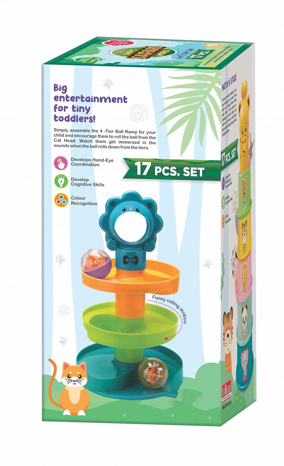 Toymate Baby’s Safari World – 3 in 1 Gift Set (17 Pieces)