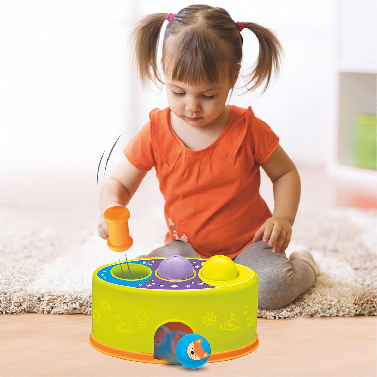 3 Strikes Hammer Ball Game – Toddler Activity Toy (18–36 Months)
