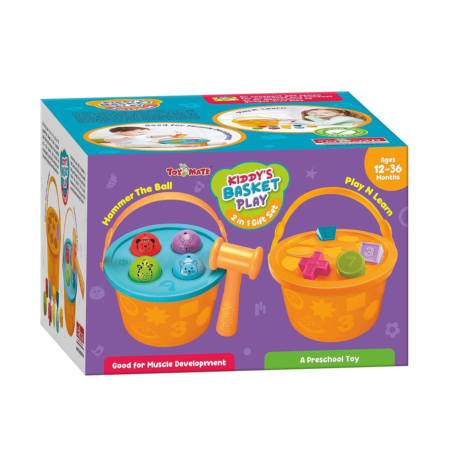 Toymate Kiddy’s Basket Play 2-in-1 Activity Toy Set (12–36 Months)