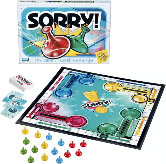 Sorry! Classic Board Game – Family Strategy Game for Kids & Adults (6+ Years)