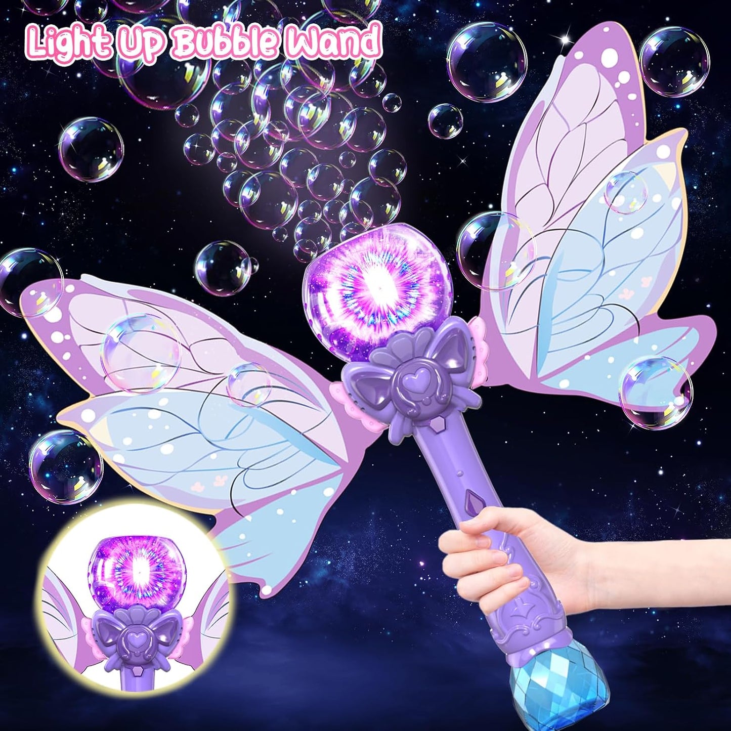 Butterfly Bubble Wand Toy for Kids – Automatic Bubble Maker