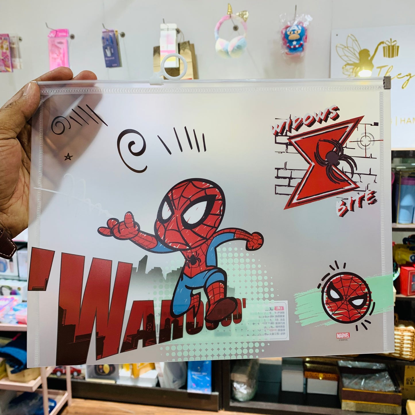Marvel Superhero Document & Stationery Zip Folder – A4 Size