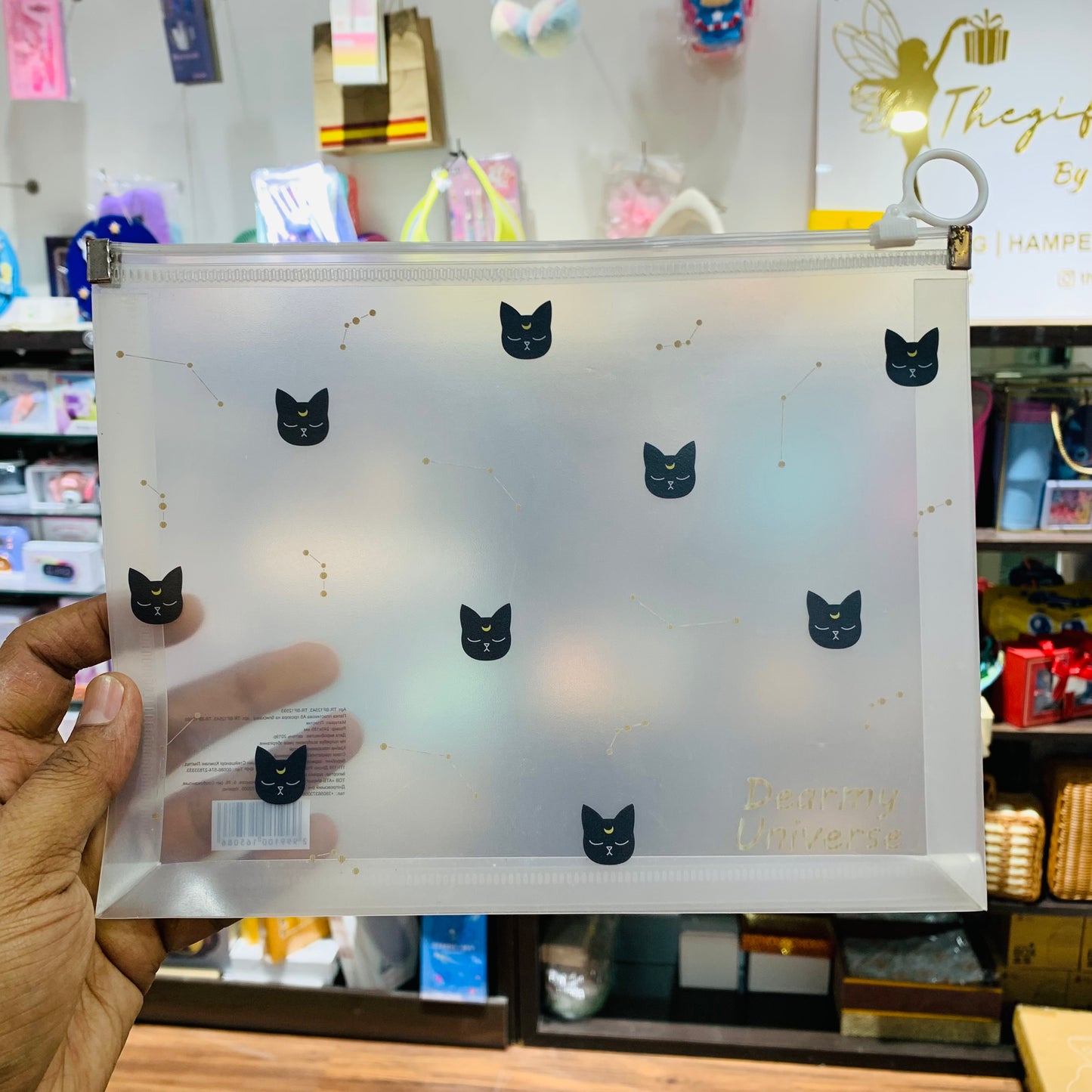 Minimal A5 Zip Document Folder – Transparent Plastic File Pouch