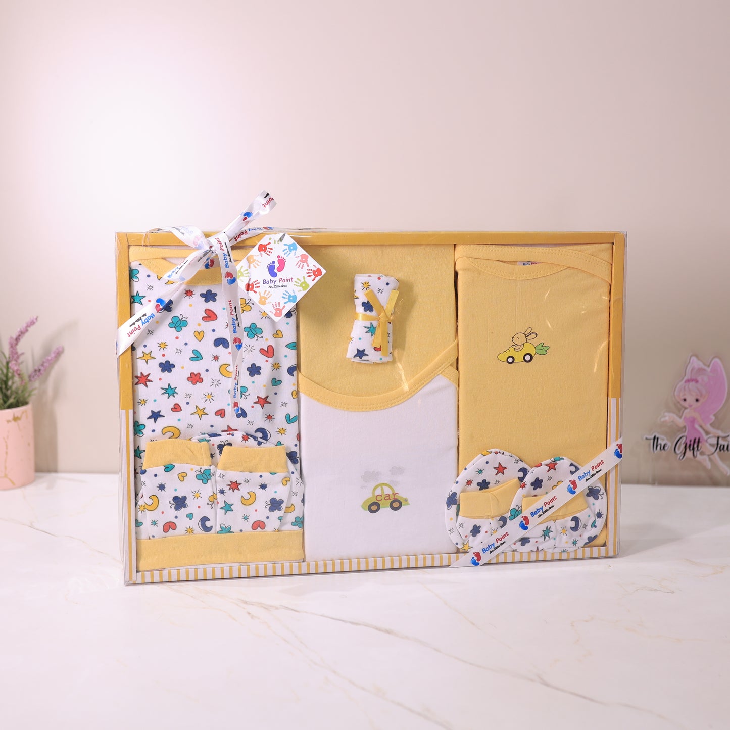 Newborn Baby Gift Set – 8 Piece Cotton Essentials Set