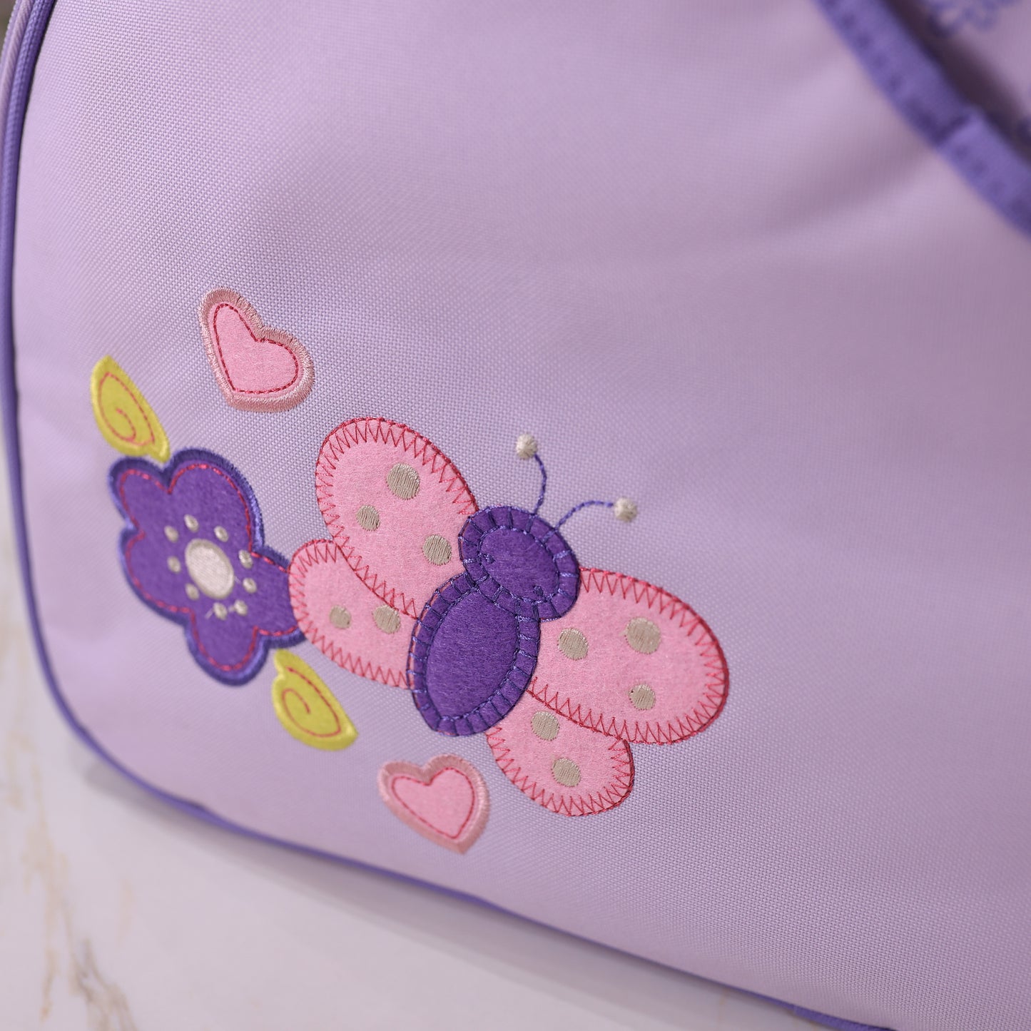 Baby Diaper Travel Bag with Changing Mat and Shoulder Strap – Butterfly Design