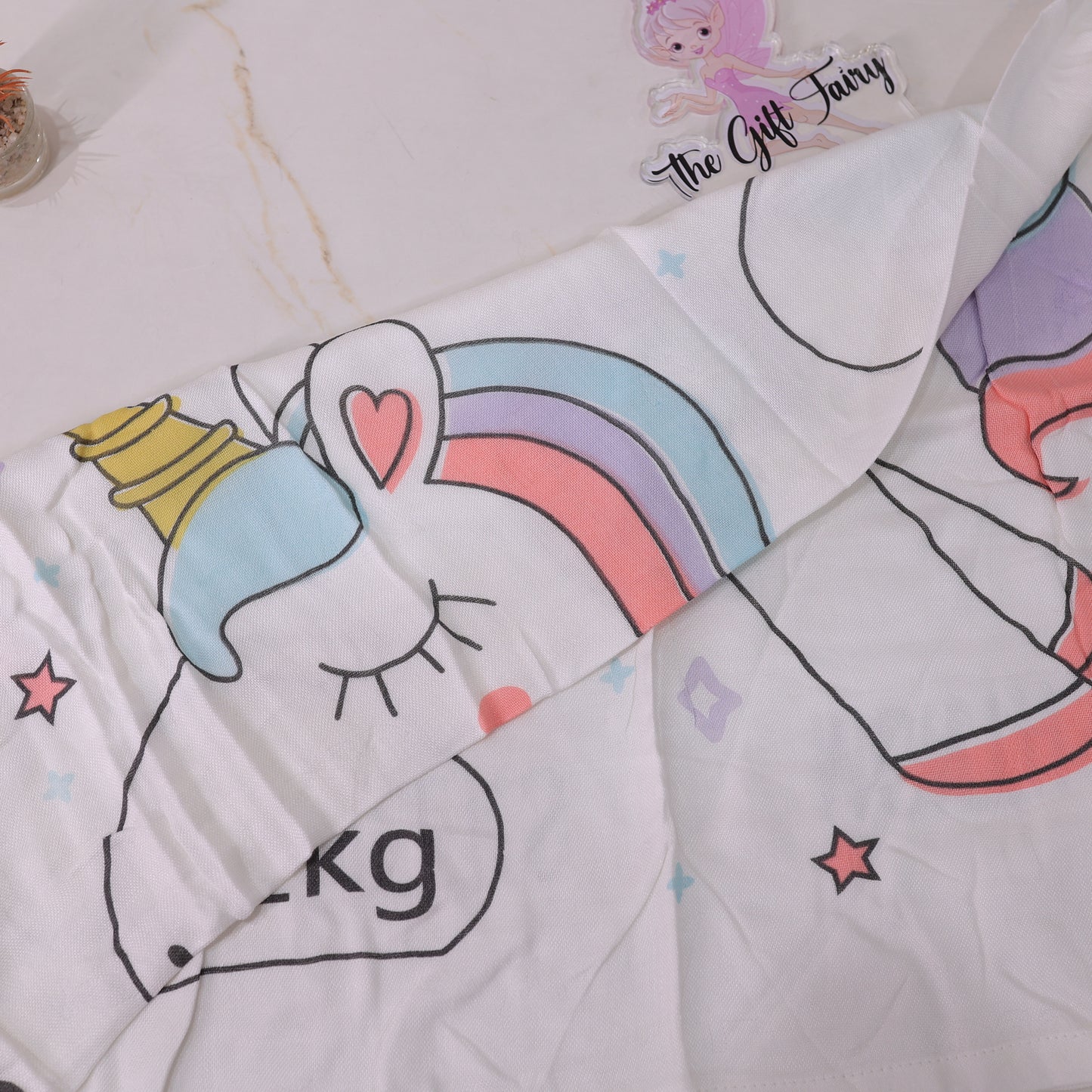 Infant Cotton Bed Sheet – Cute Unicorn Rainbow Baby Crib Sheet