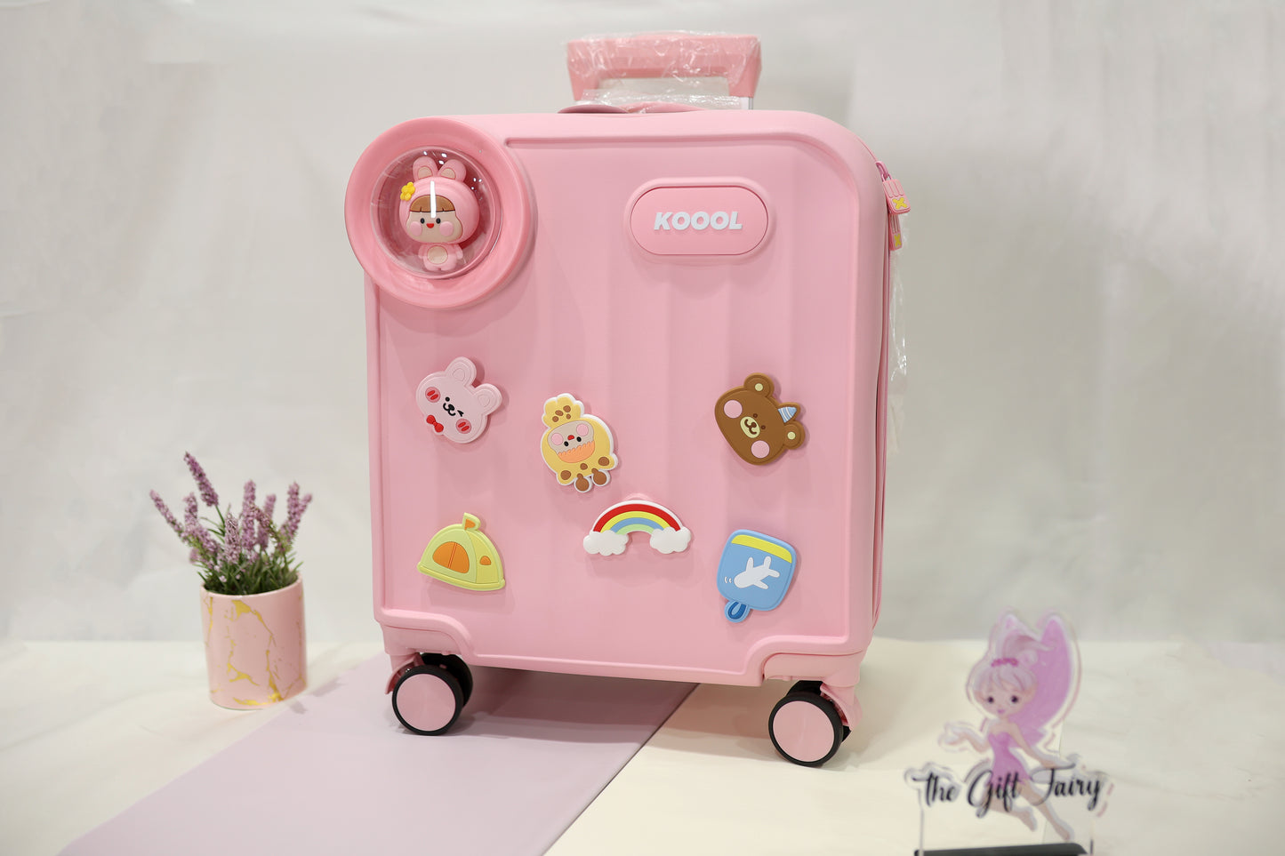Koool – Kids Premium Ride-On Travel Suitcase | Blush Pink