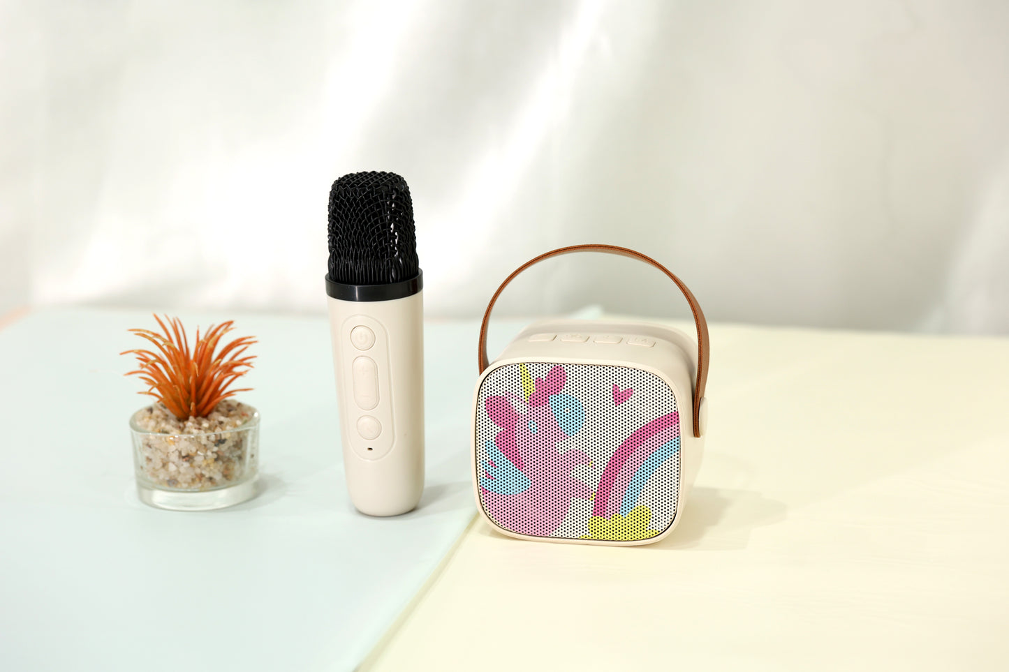 Premium Kids Portable Bluetooth Karaoke Speaker with Wireless Microphone