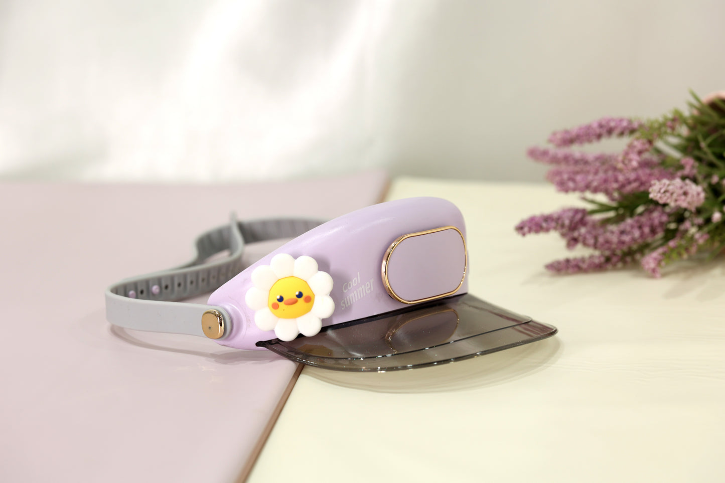 Kids Cooling Fan Cap with Silicone Charm – Rechargeable Summer Head Fan