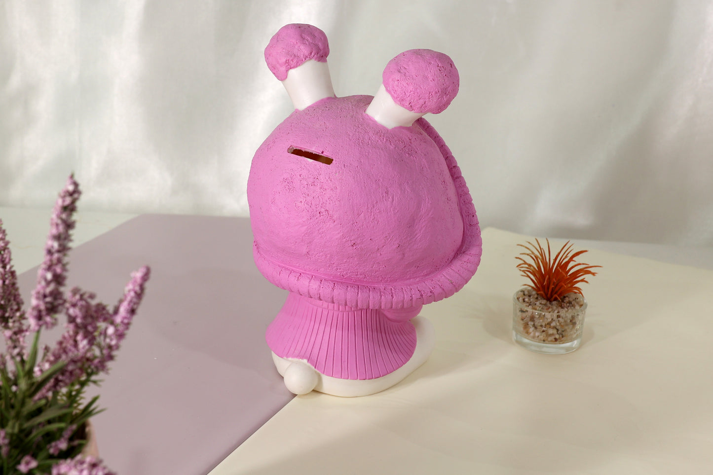 Cute Bunny Piggy Bank – Pink Character Design