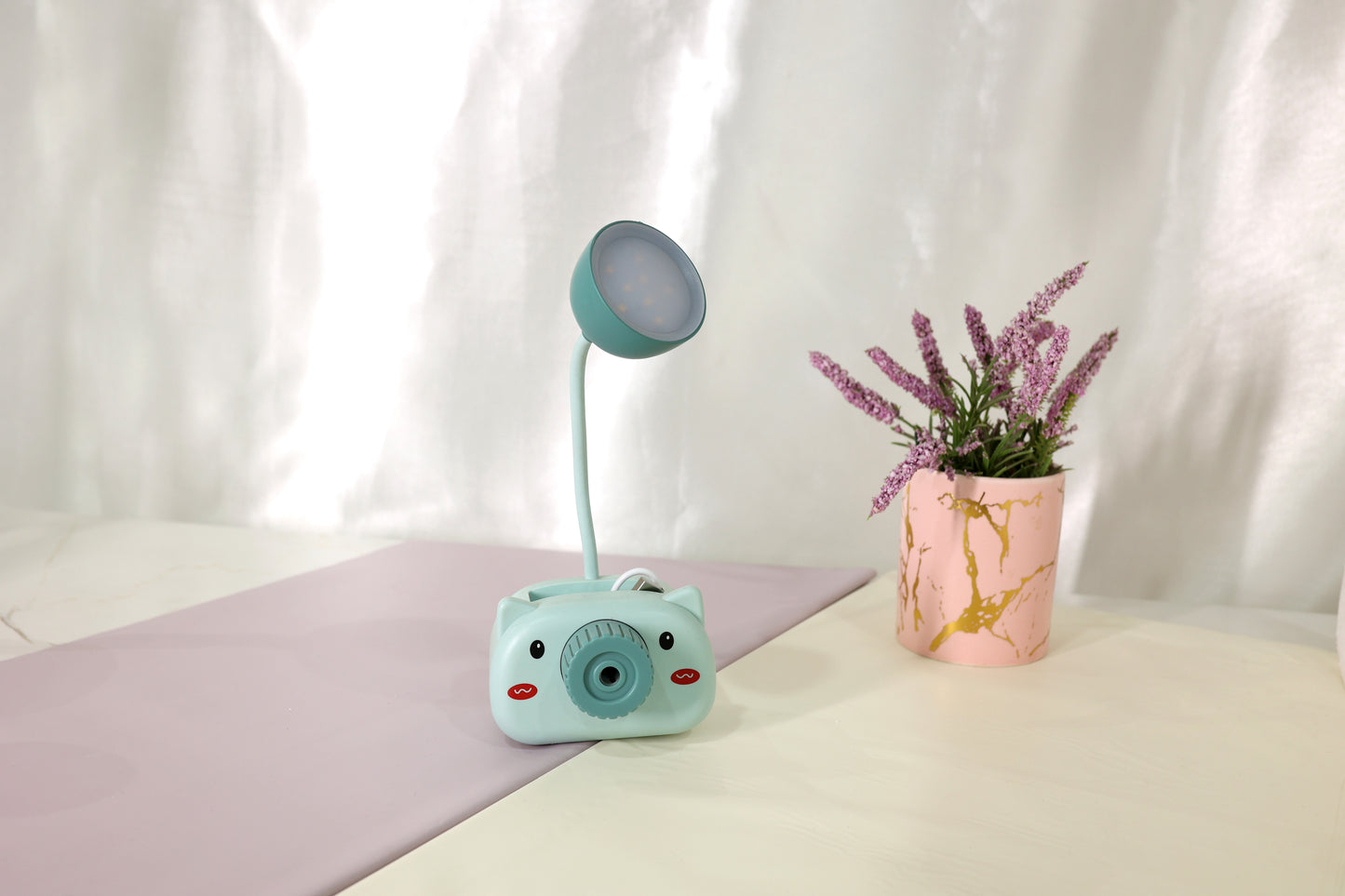 Cute Study Table Lamp with Inbuilt Pencil Sharpener
