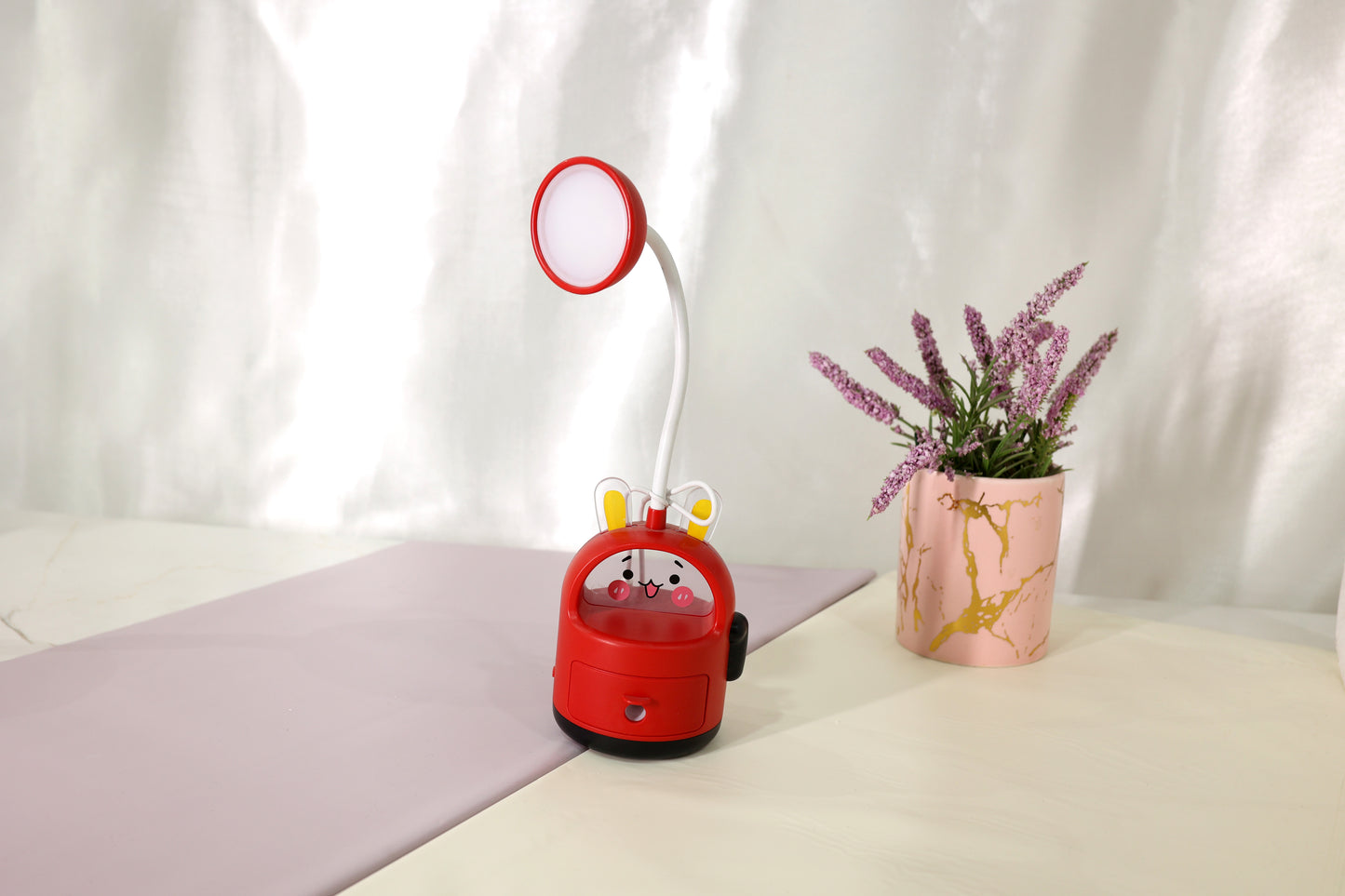 Cute Study Table Lamp with Inbuilt Pencil Sharpener