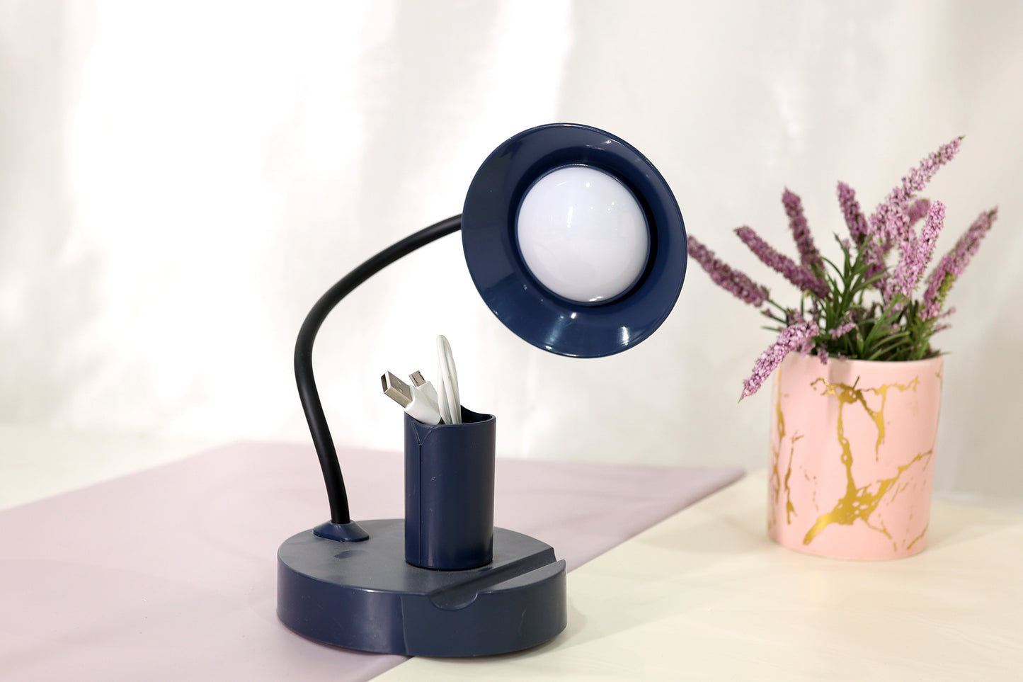 Cute Cartoon LED Table Lamp with Pen Stand
