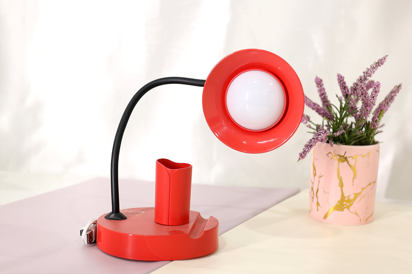 Cute Cartoon LED Table Lamp with Pen Stand