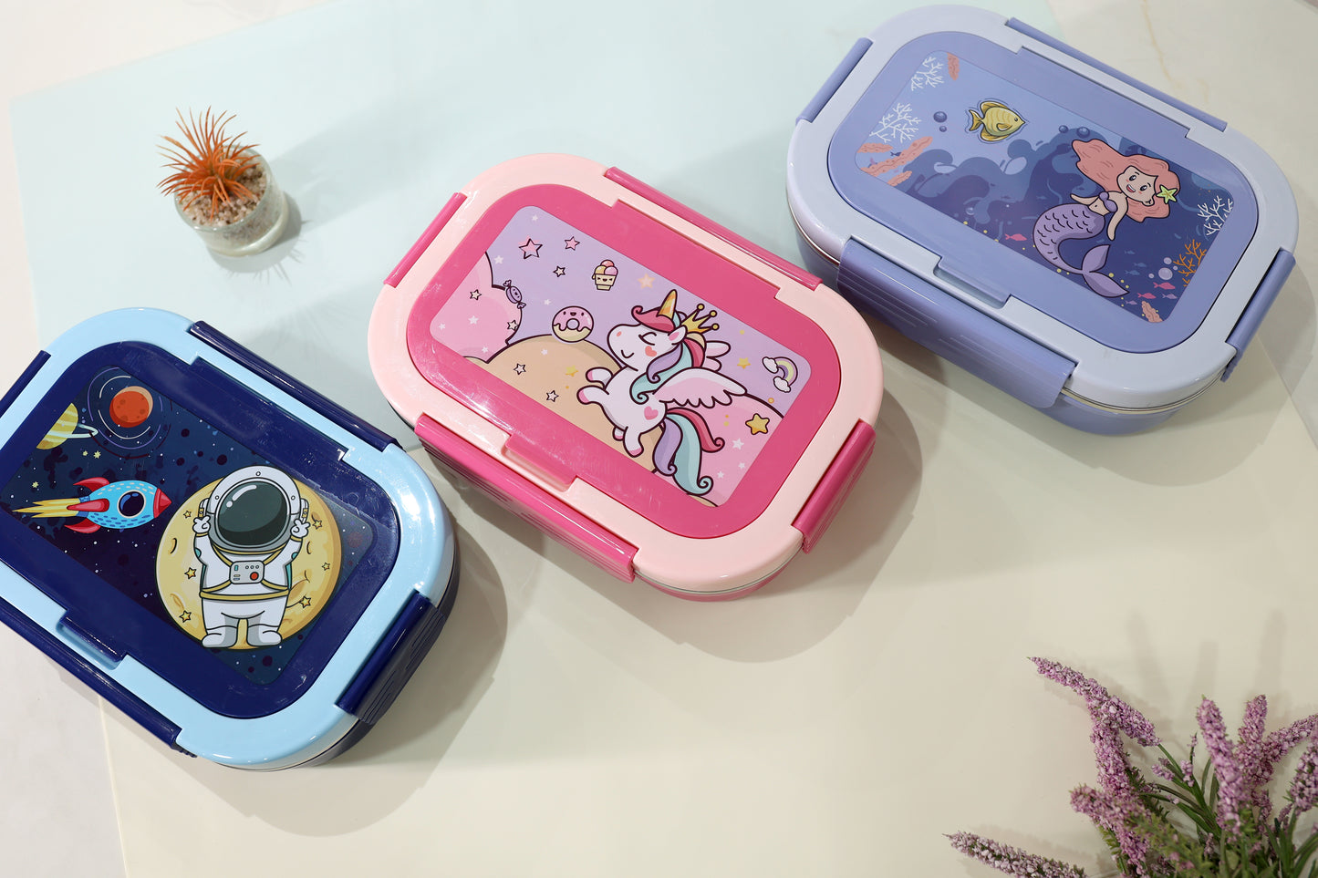Bento YouFood Kids Stainless Steel Lunch Box (750ml) 3 grid